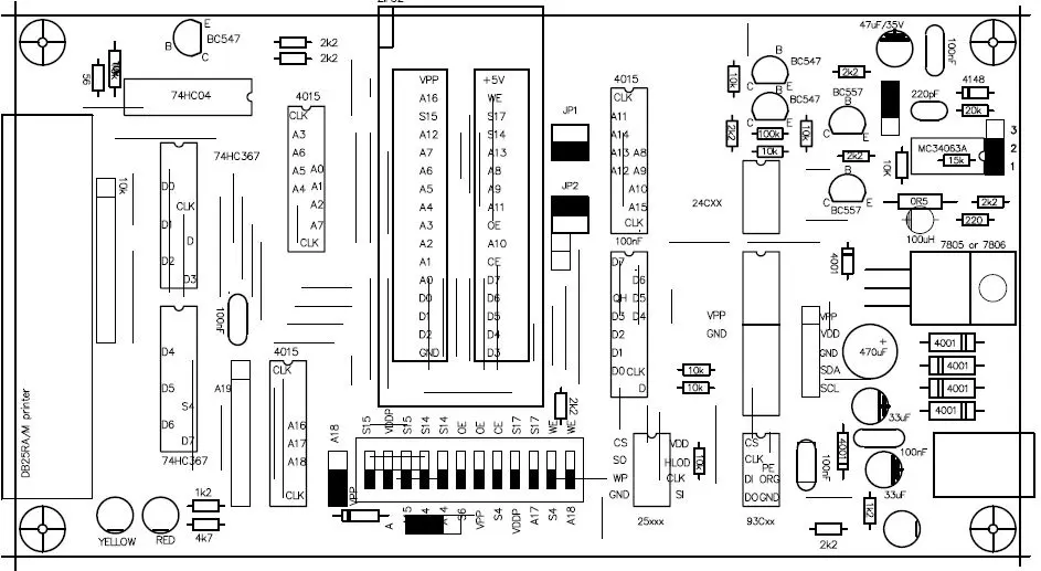 Dispositivo electrónico de programación willem
