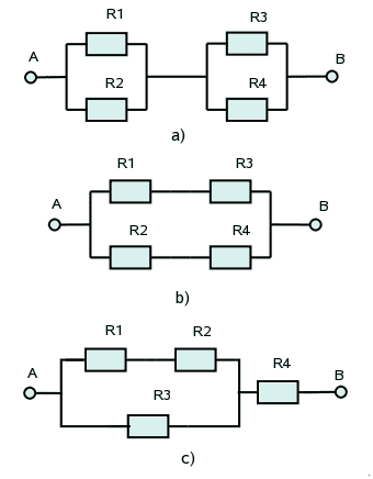 Diferentes tipos de asociaciones de resistencias en mixto