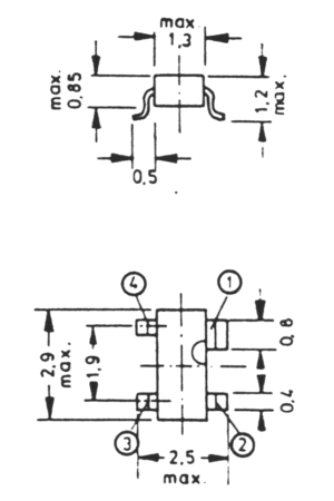 Encapsulado SOT-143R