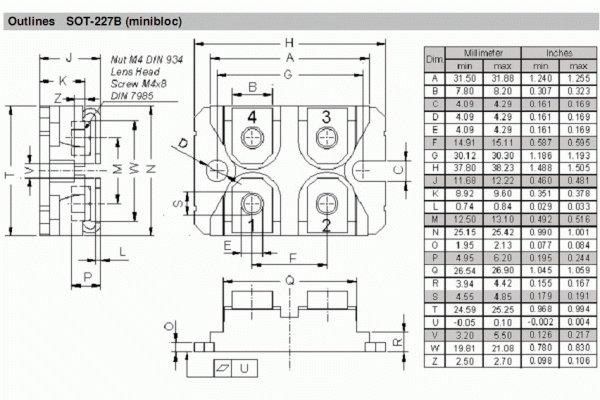 Encapsulado SOT-227